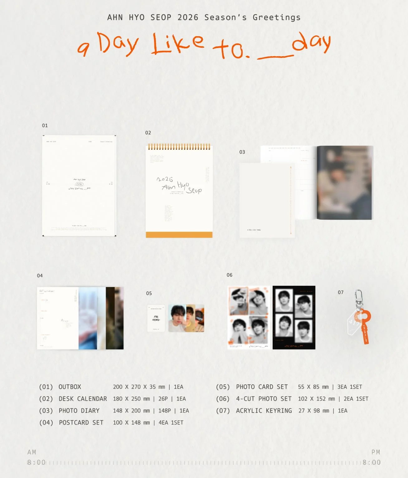 AHN HYO SEOP - 2026 SEASON’S GREETINGS (A DAY LIKE TO.___DAY) - Image 2