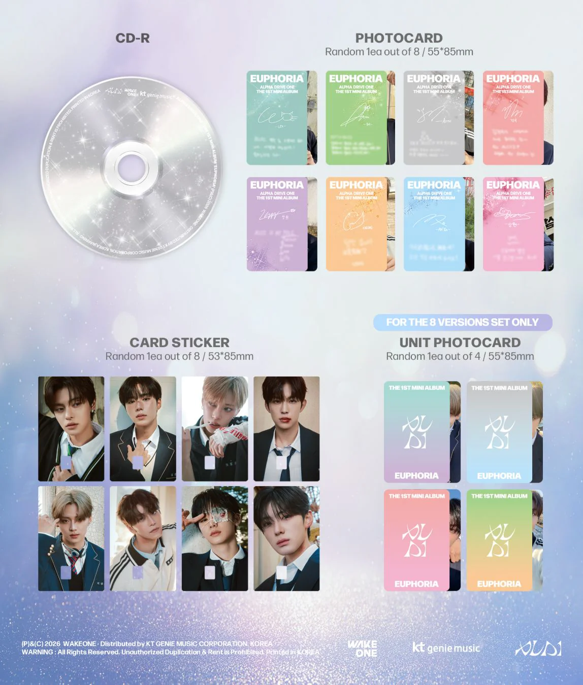ALPHA DRIVE ONE - EUPHORIA (JEWEL CASE VER.) + Apple Music Lucky Draw Photocard - Image 5