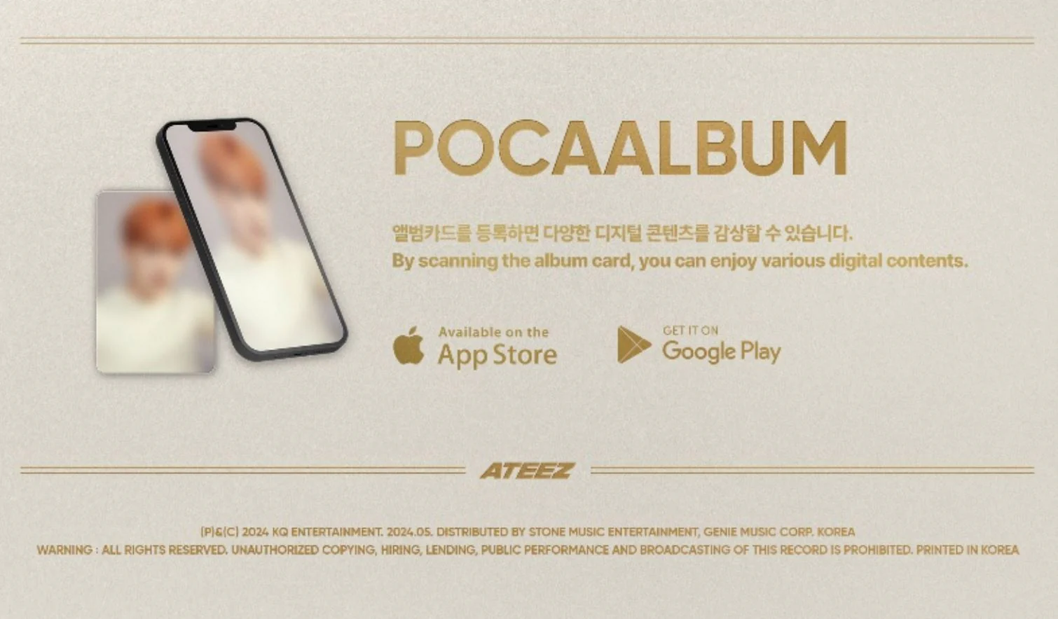 ATEEZ - GOLDEN HOUR : PART 1 (10TH MINI ALBUM) POCA ALBUM - Image 3