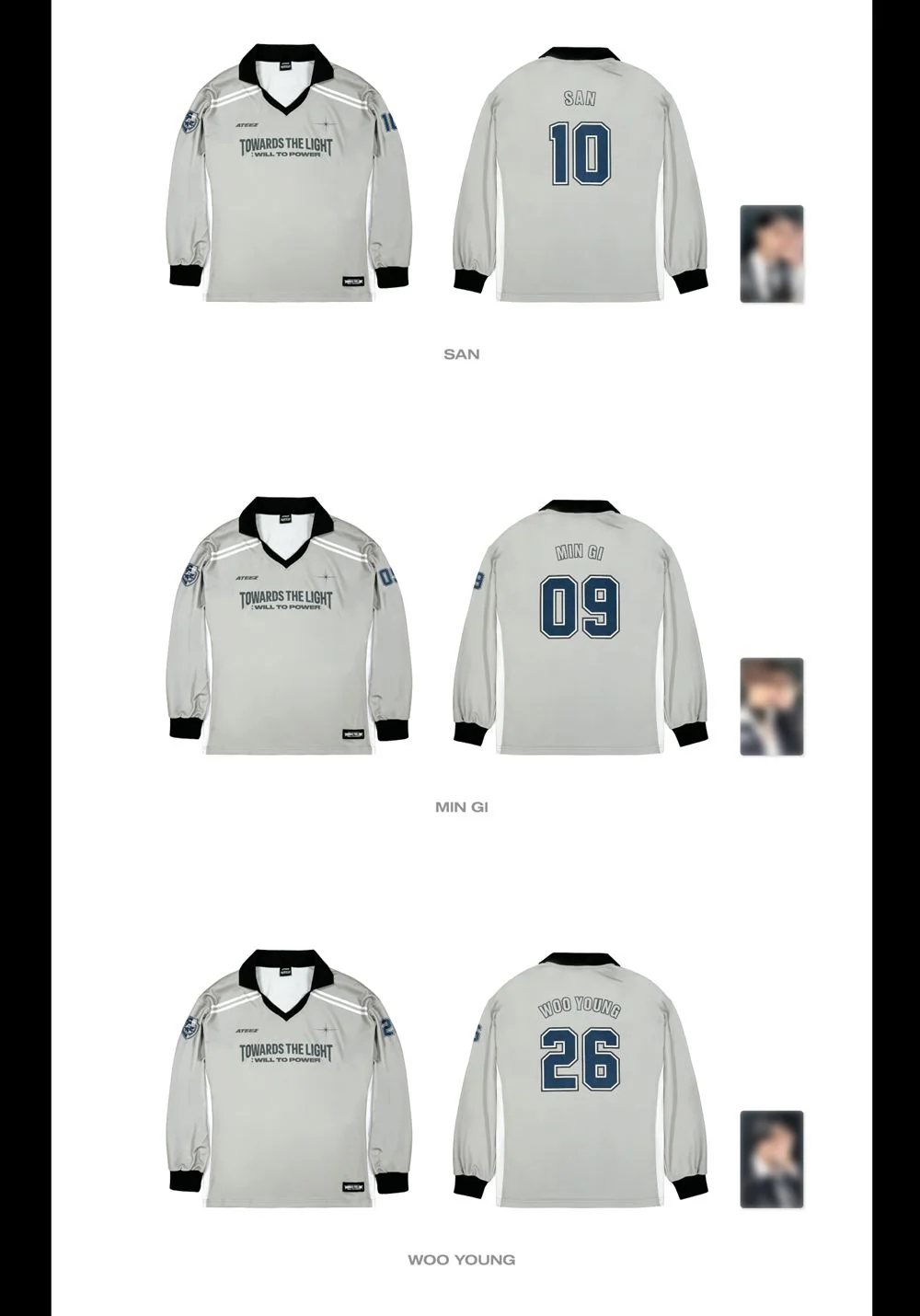 ATEEZ - REPLICA LONG SLEEVE ('2025 ATEEZ WORLD TOUR IN EUROPE' MD) - Image 4