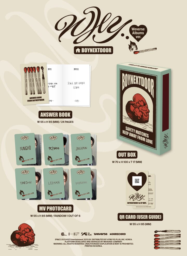 BOYNEXTDOOR - WHY.. (1ST EP ALBUM) WEVERSE ALBUMS VER. - Image 2