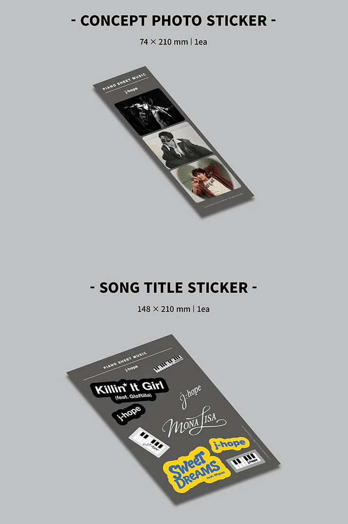 BTS - PIANO SHEET MUSIC : J-HOPE (PACKAGE) - Image 6