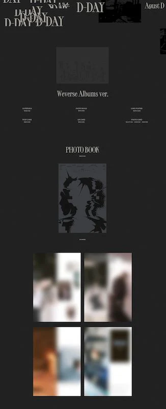 BTS SUGA (Agust D) - D-DAY (Weverse Albums ver.) - Image 2
