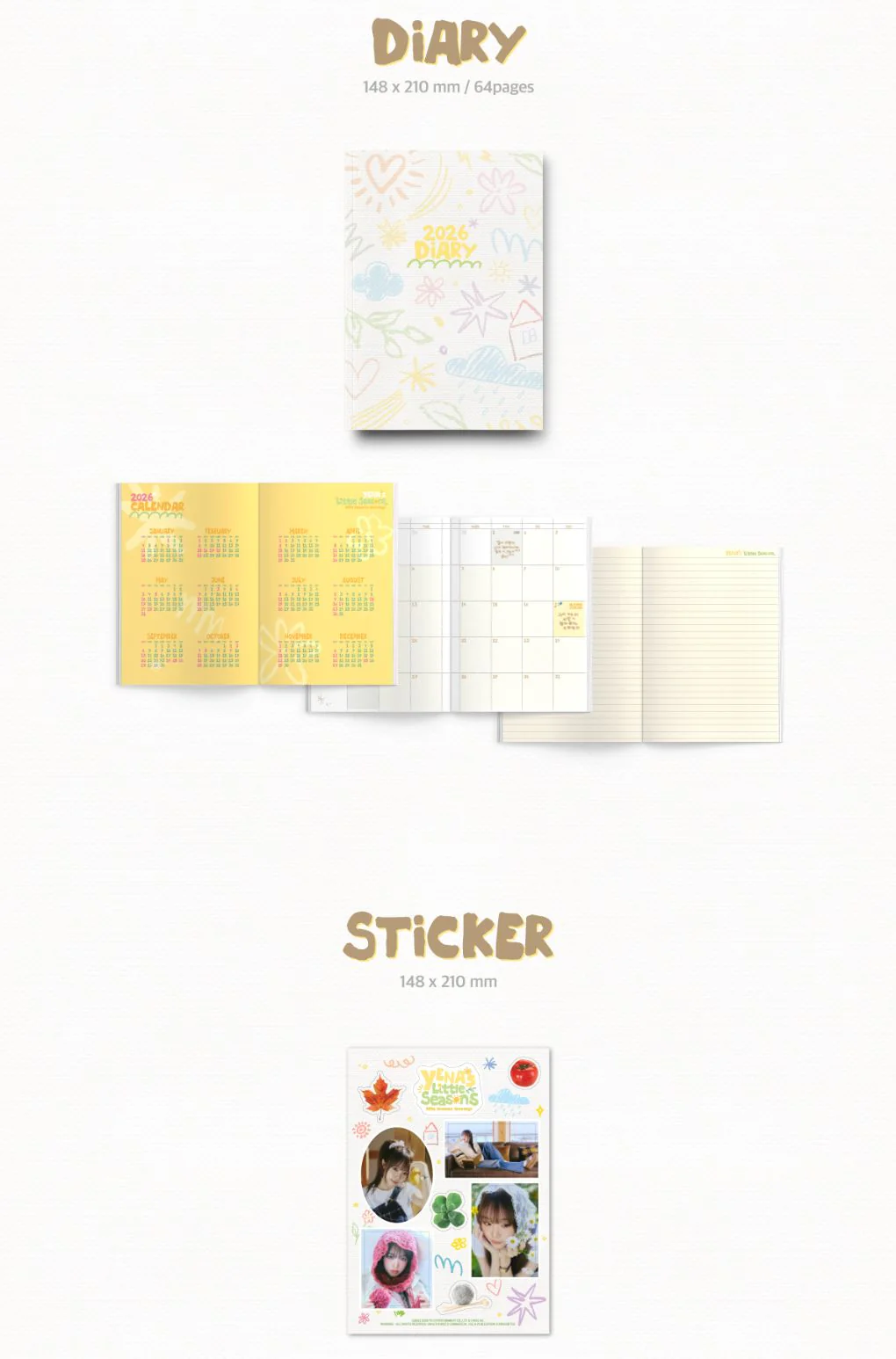 CHOI YENA - 2026 SEASON'S GREETINGS (YENA’S LITTLE SEASONS) + Extra Photocard - Image 6