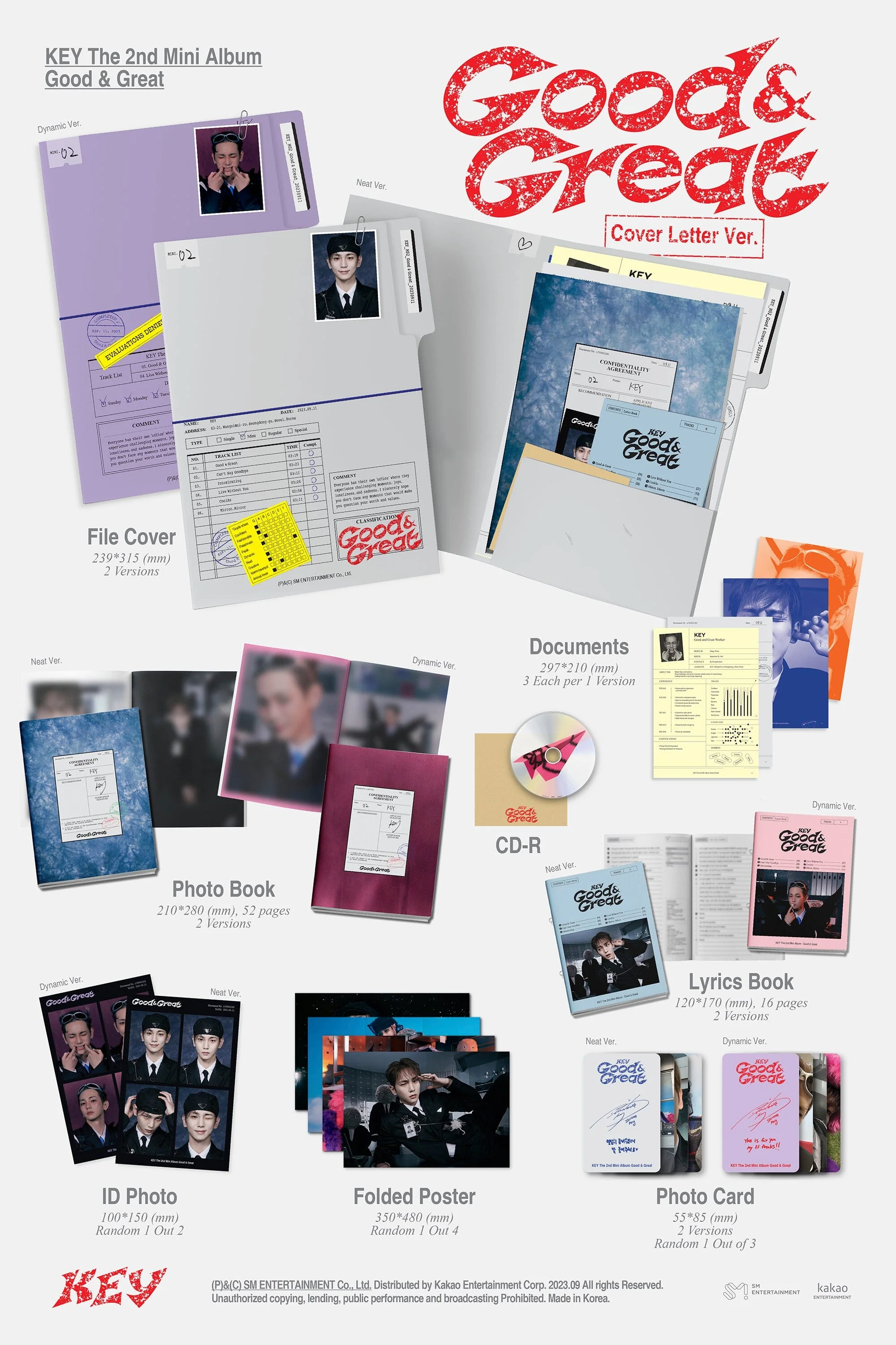 KEY (SHINee) - GOOD & GREAT (2ND MINI ALBUM) COVER LETTER VER. - Image 2