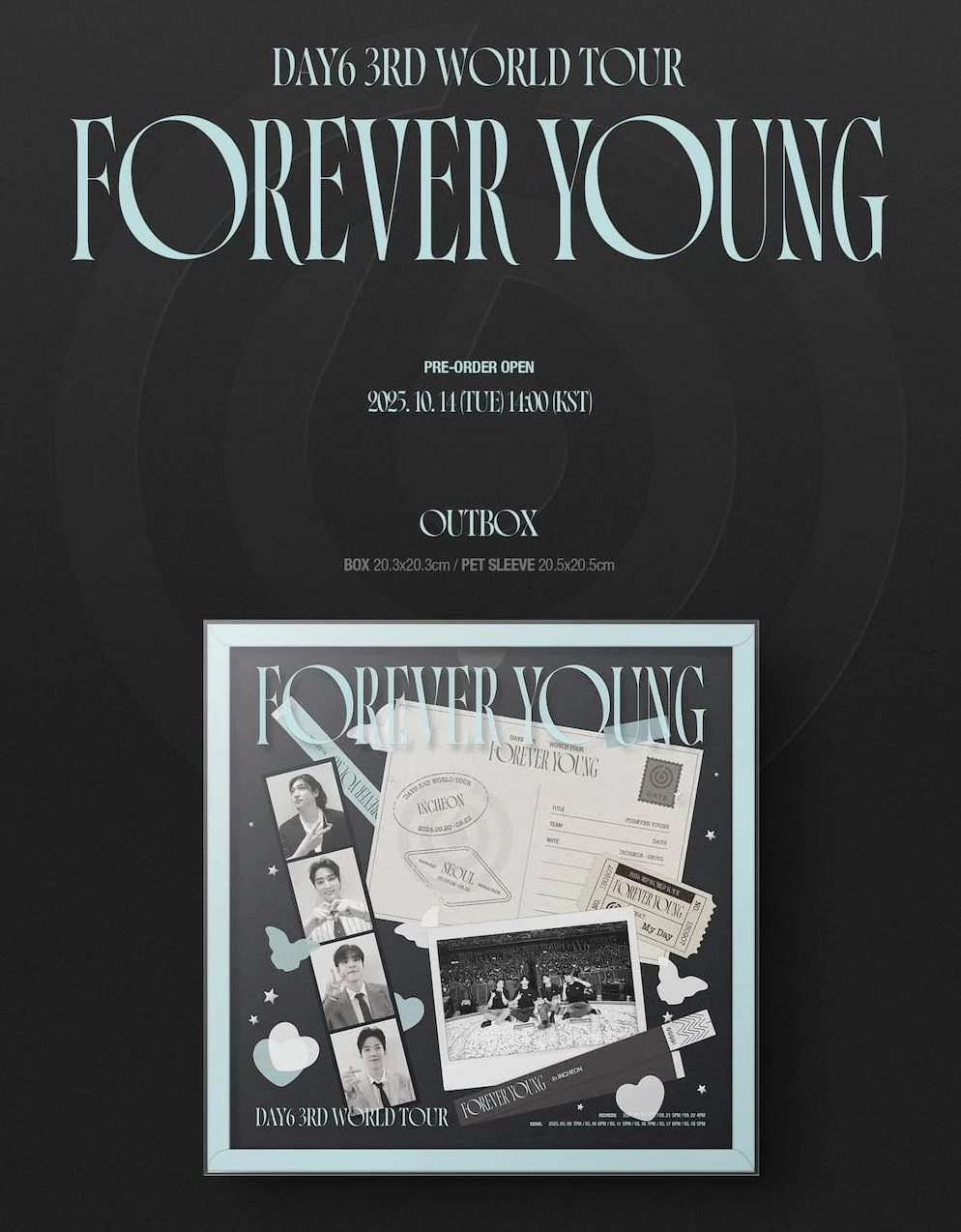 DAY6 - 3RD WORLD TOUR : FOREVER YOUNG (BLU-RAY) + POB FANS SHOP PHOTOCARD SET - Image 3