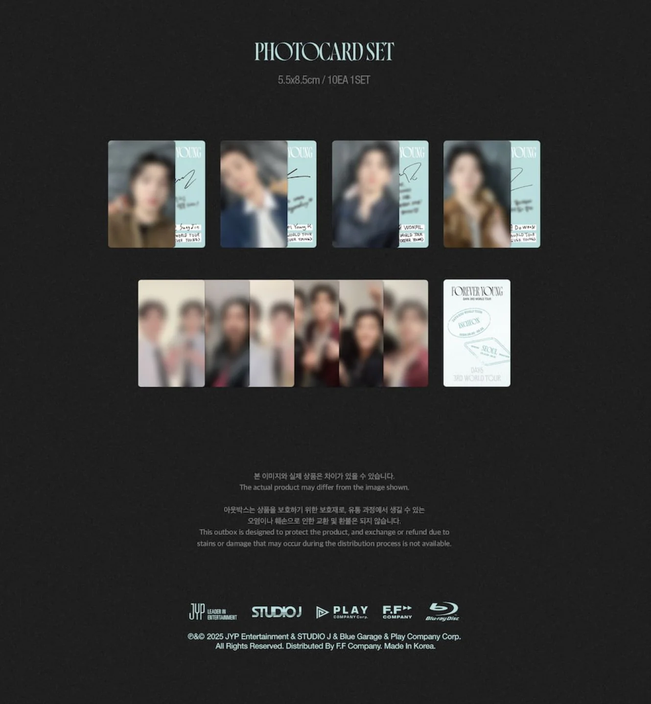 DAY6 - 3RD WORLD TOUR : FOREVER YOUNG (BLU-RAY) + POB FANS SHOP PHOTOCARD SET - Image 9