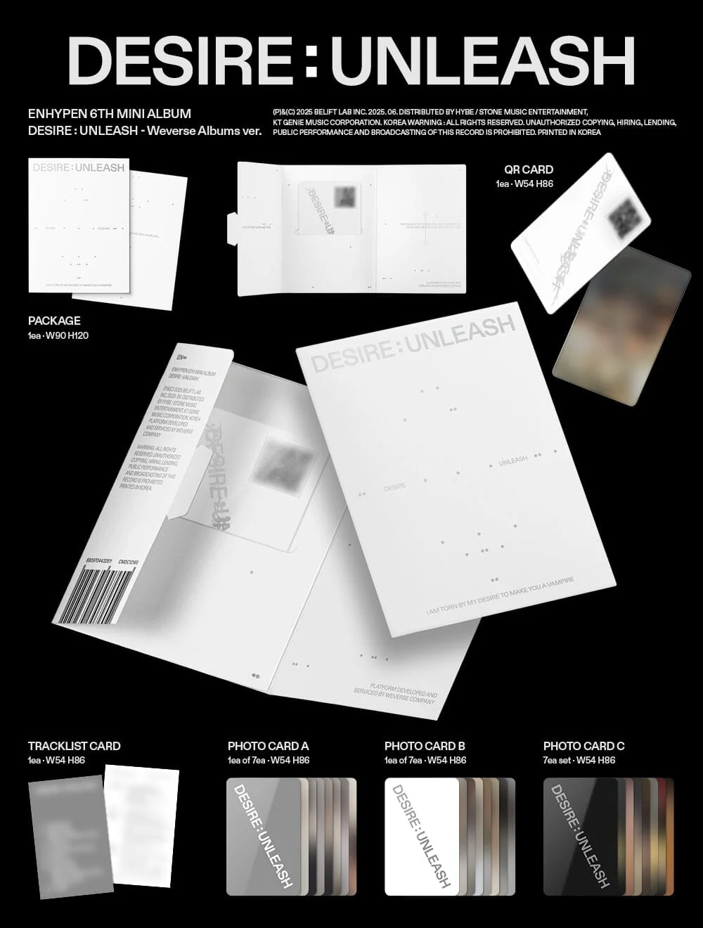 ENHYPEN - DESIRE : UNLEASH (WEVERSE ALBUMS VER.) + Killing Voice Gift - Image 3
