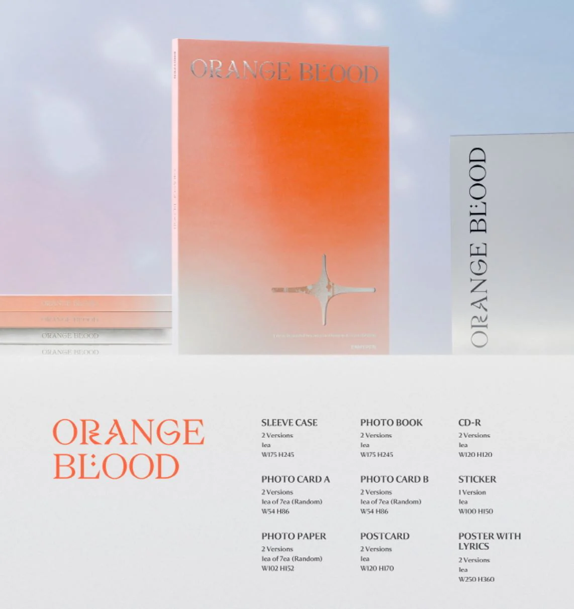 ENHYPEN - ORANGE BLOOD (5TH MINI ALBUM) STANDARD VER. + BDM Photocard - Image 2