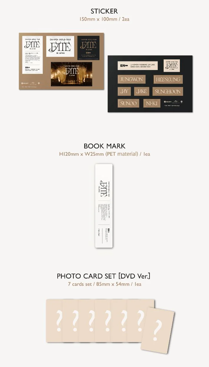 ENHYPEN - WORLD TOUR 'FATE' IN JAPAN (BLU-RAY/ DVD) - Image 8