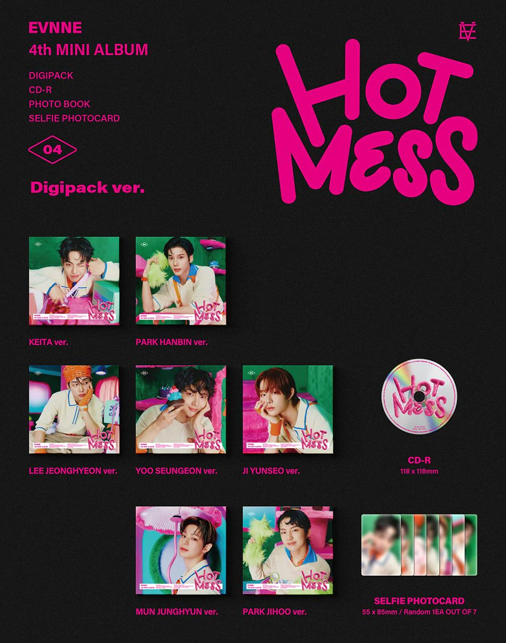 EVNNE - HOT MESS (DIGIPACK VER.) - Image 2