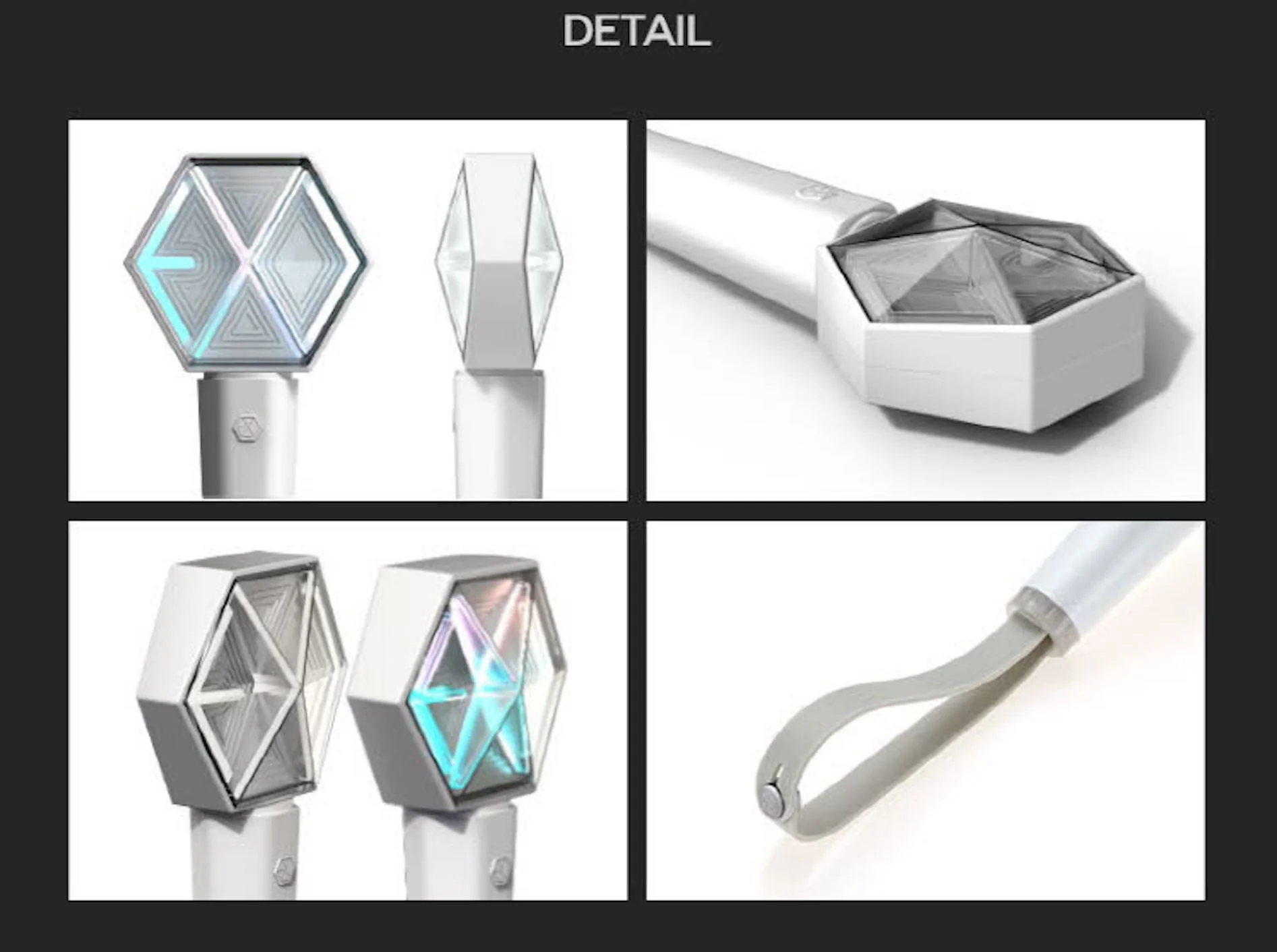 EXO - OFFICIAL FANLIGHT VER.3.0 - Lightstick with photo card - Image 2