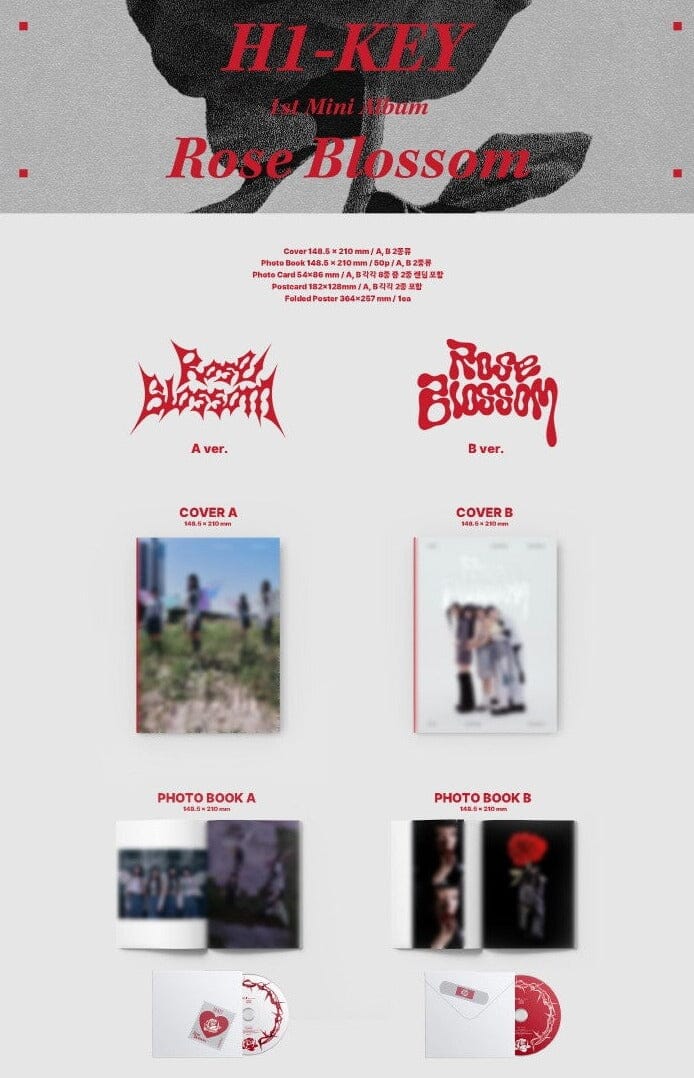 H1-KEY - ROSE BLOSSOM (1ST MINI ALBUM) - Image 2