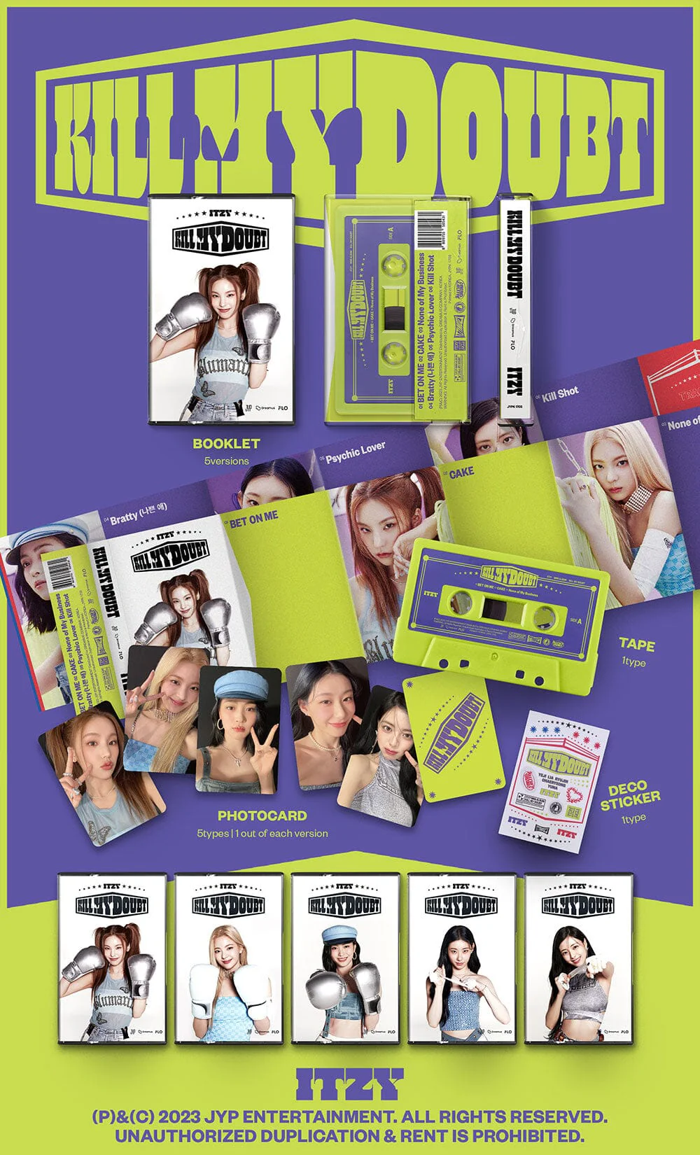 ITZY - KILL MY DOUBT (7TH MINI ALBUM) CASSETTE VER. - Image 2
