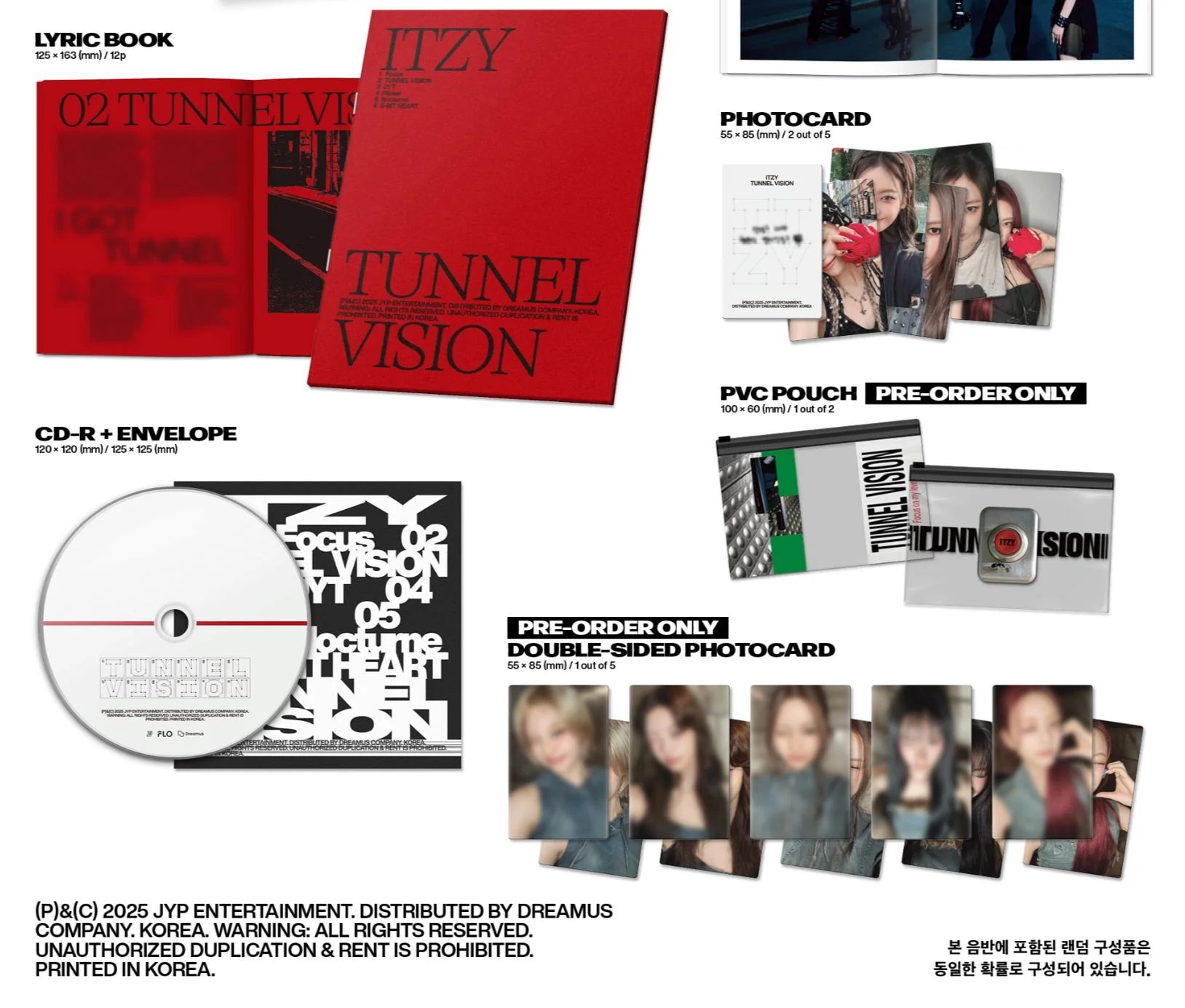 ITZY - TUNNEL VISION (BOX VER.) + FANS SHOP Photocard - Image 4