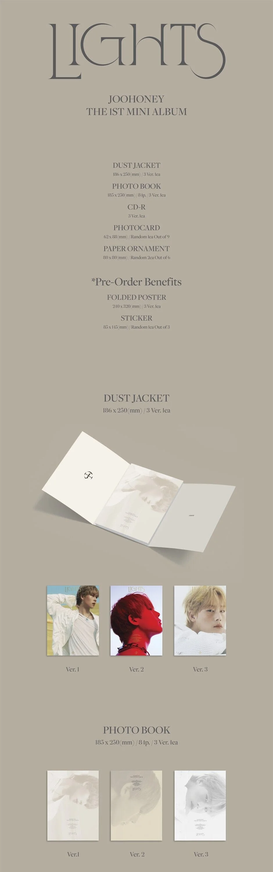 JOOHONEY - LIGHTS (1ST MINI ALBUM) - Image 2