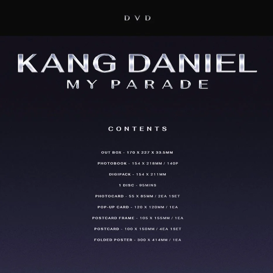 KANG DANIEL - MY PARADE (DVD) - Image 2