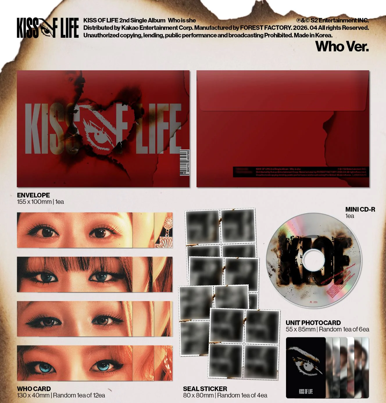 KISS OF LIFE - WHO IS SHE (WHO VER.) + Soundwave Photocard - Image 3