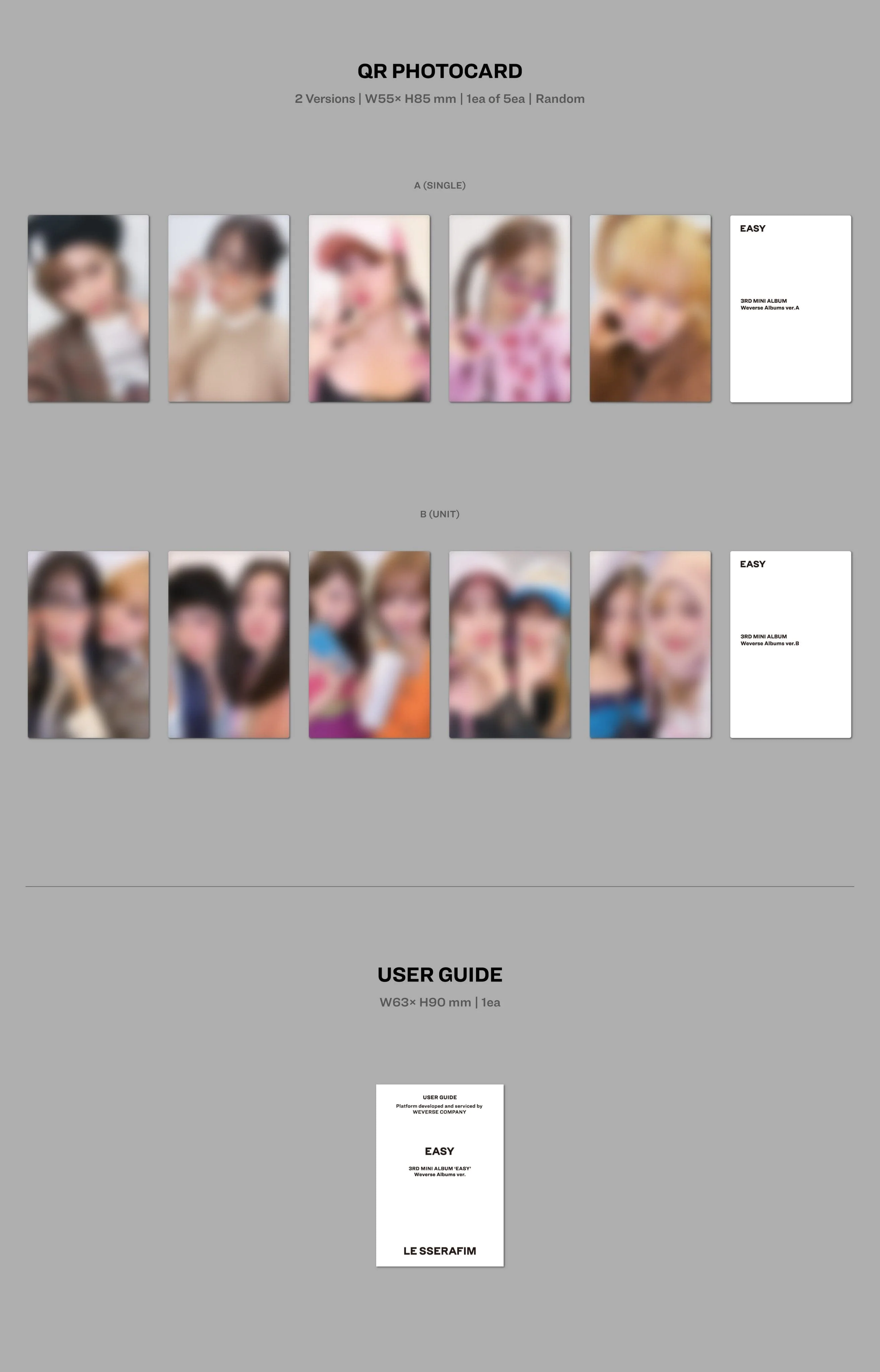 LE SSERAFIM - EASY (3RD MINI ALBUM) WEVERSE ALBUMS VER. - Image 6