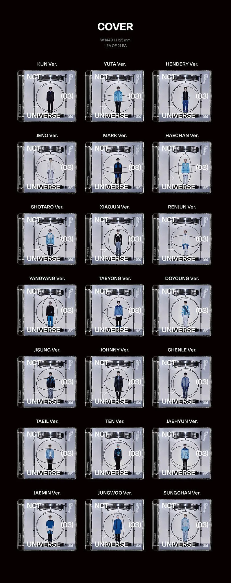 NCT - UNIVERSE JEWEL CASE VER. (3rd Full Album) - Image 3