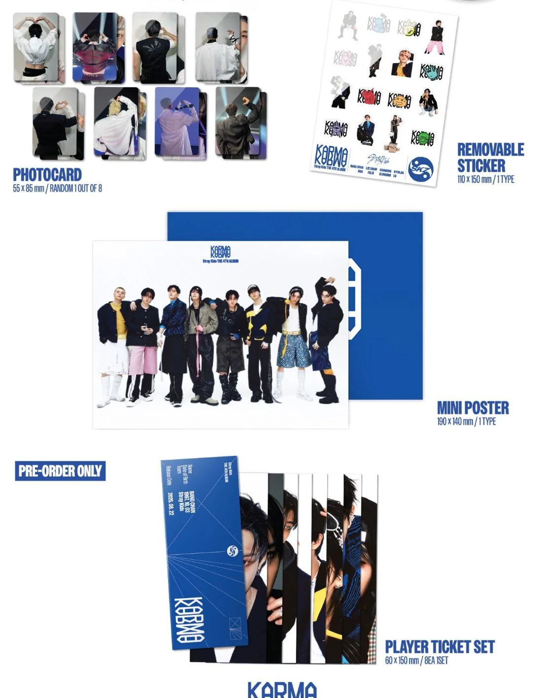 STRAY KIDS - KARMA + Apple Music Photocard - Image 4