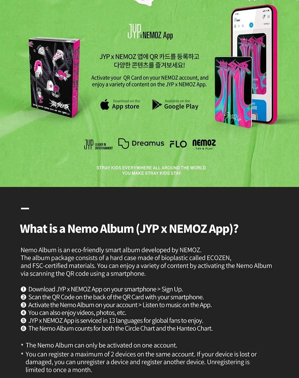 Stray Kids - ROCK-STAR (樂-STAR) PLATFORM ALBUM NEMO VER. + JYP Polaroid - Image 4