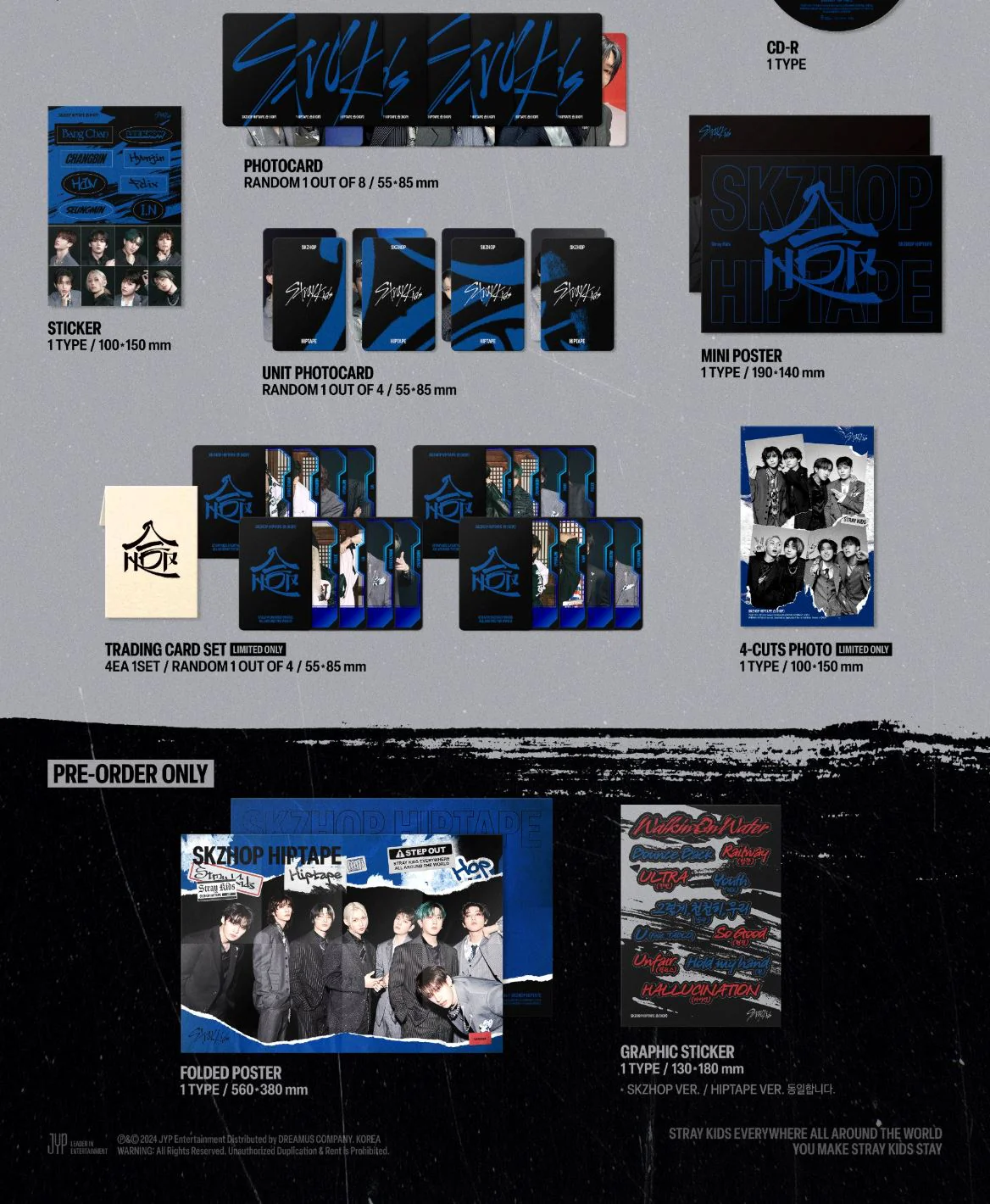 STRAY KIDS - SKZHOP HIPTAPE ‘合 (HOP)’ (HIPTAPE VER.) (LIMITED) + Soundwave Photocard - Image 4