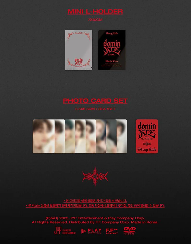 STRAY KIDS - WORLD TOUR 'DOMINATE SEOUL' (DVD & BLU-RAY) + FANS SHOP Postcard Set - Image 8