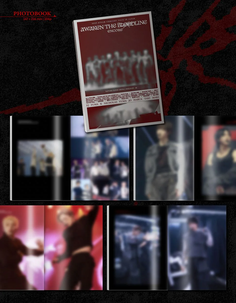 &TEAM - 2025 CONCERT TOUR ENCORE IN JAPAN 'AWAKEN THE BLOODLINE' + Postcard - Image 3
