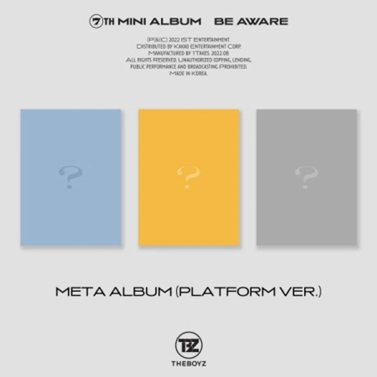 THE BOYZ - BE AWARE (7TH MINI ALBUM) META ALBUM (PLATFORM VER.)
