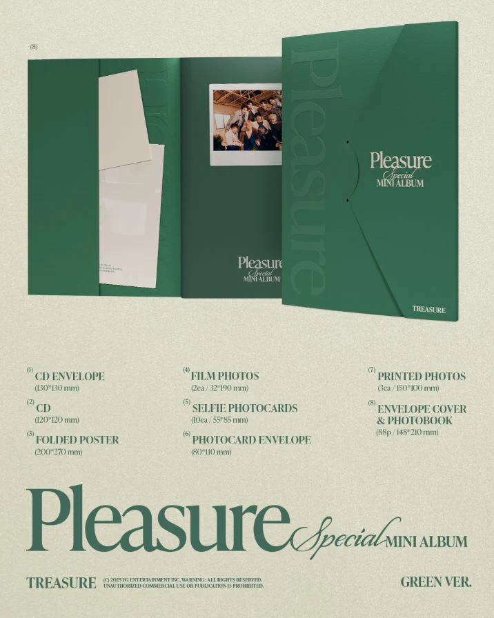 TREASURE - PLEASURE (YELLOW VER. / GREEN VER.) - Image 7