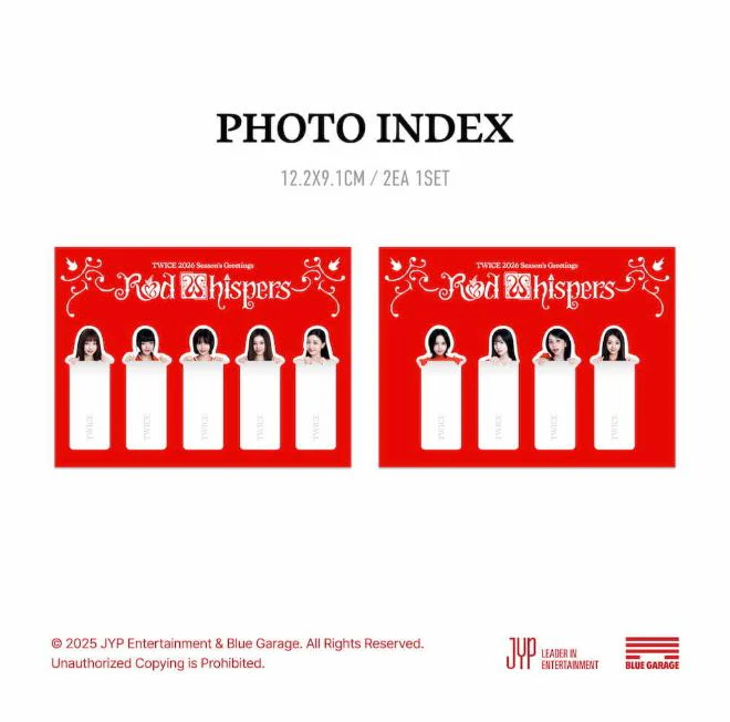 TWICE - 2026 SEASON'S GREETINGS (RED WHISPERS) + Special Photocard Set - Image 10