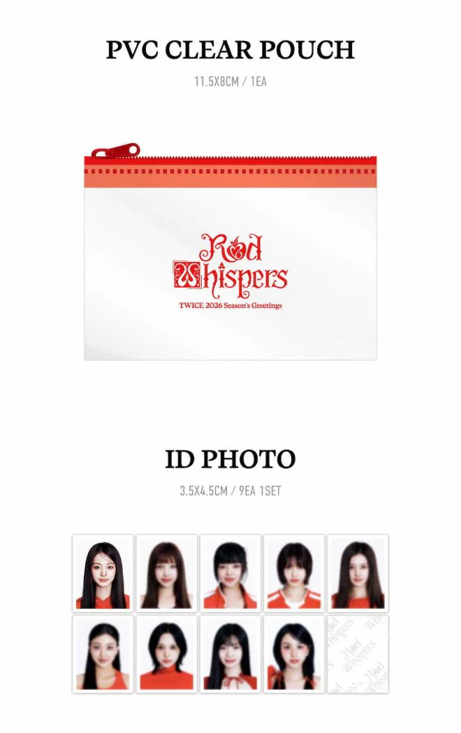 TWICE - 2026 SEASON'S GREETINGS (RED WHISPERS) + Special Photocard Set - Image 8