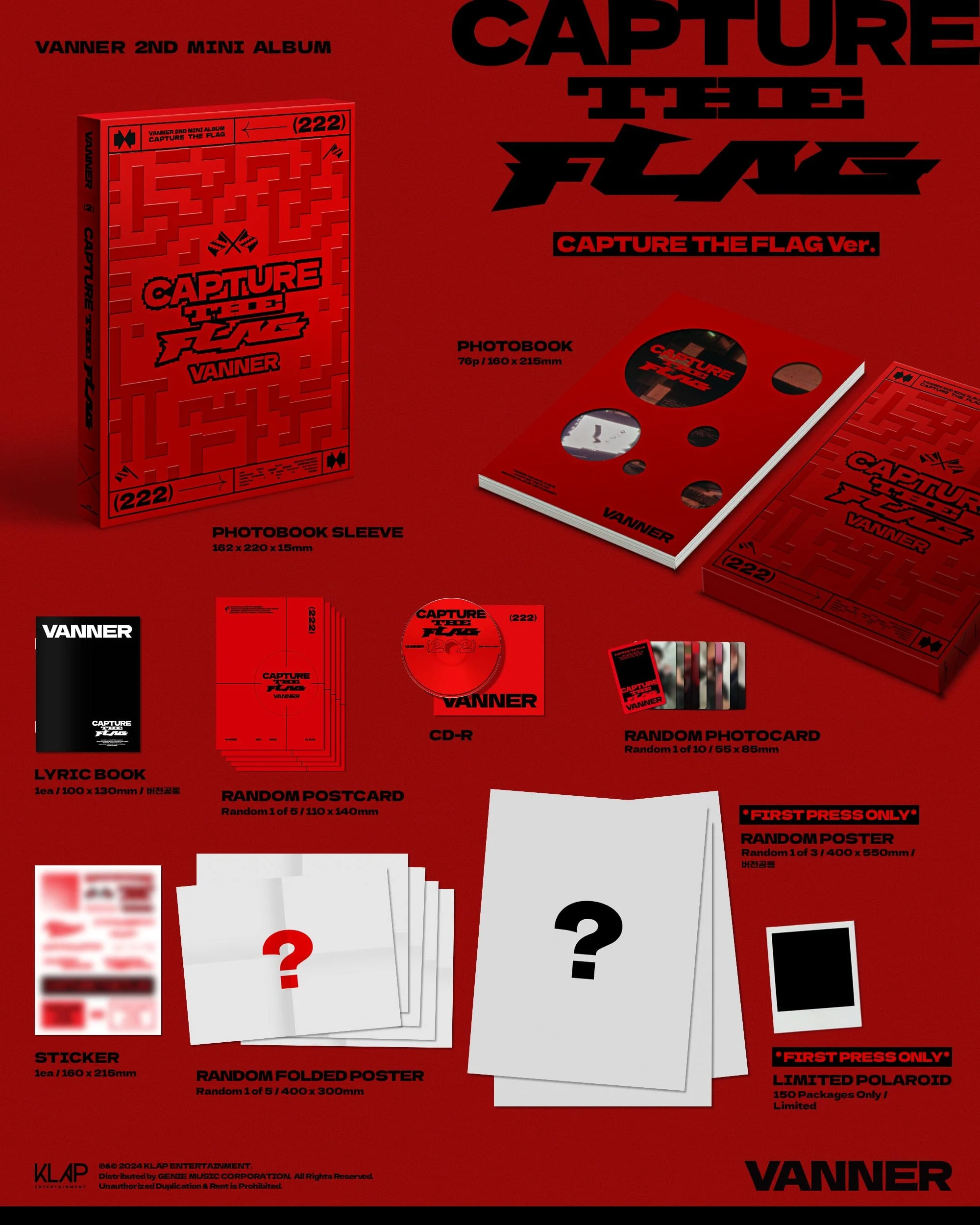 VANNER - CAPTURE THE FLAG (2ND MINI ALBUM) - Image 2
