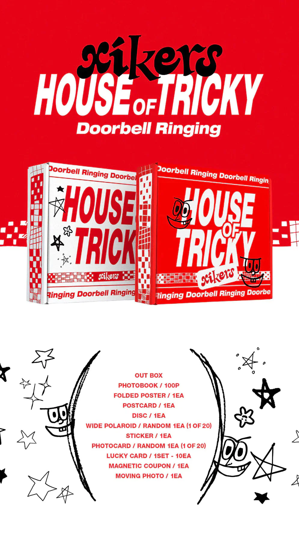 XIKERS - HOUSE OF TRICKY DOORBELL RINGING (1ST MINI ALBUM) SIGNED - Image 4