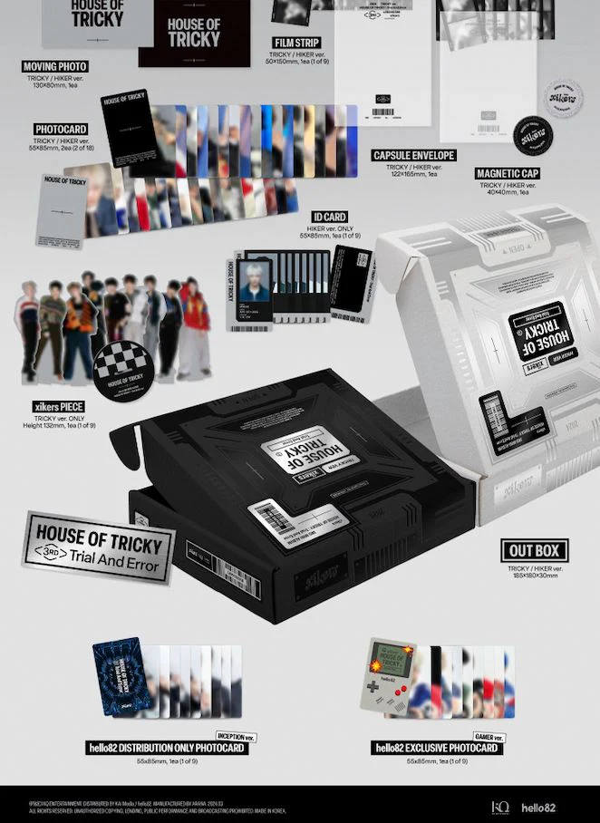 XIKERS - HOUSE OF TRICKY : TRIAL AND ERROR (3RD MINI ALBUM) + hello82 Photocard - Image 3